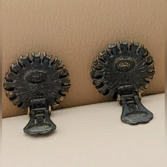 VINTAGE KIRKS FOLLY CLIP-ON EARRINGS - Picture 3 of 5